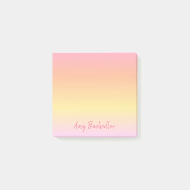Post-it® Coucher de soleil Ombre subtil personnalisé (Devant)