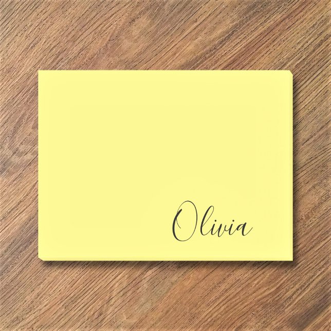 Post-it® Couleur Arrière - plan de prélèvement de nom perso (Créateur téléchargé)