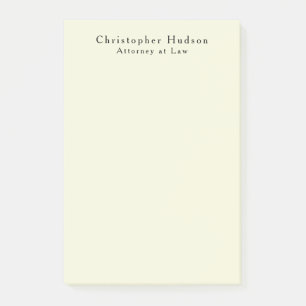 Post-it® Couleur Beige Simple Uni Minimaliste