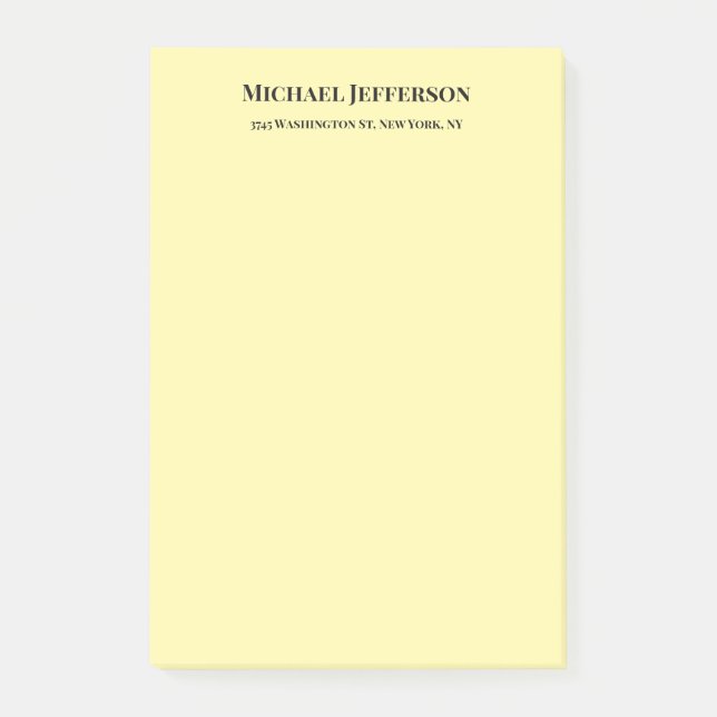 Post-it® Couleur crème créative classique tendance (Devant)