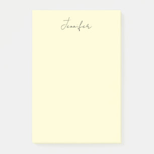Post-it® Couleur crème élégant moderne minimaliste nom simp