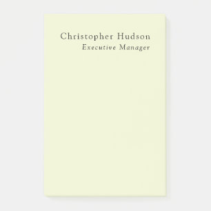 Post-it® Couleur crème minimaliste moderne simple uni