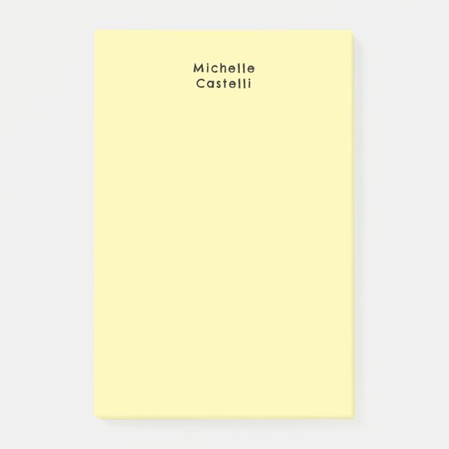 Post-it® Couleur crème Professionnel Classique Unique Votre (Devant)