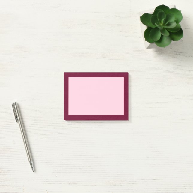 Post-it® Couleur de tendance - Burgundy foncée / Post-it ro (Bureau)