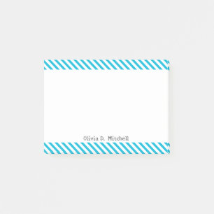 Post-it® Couleur de tendance - Vivid Cyan strié