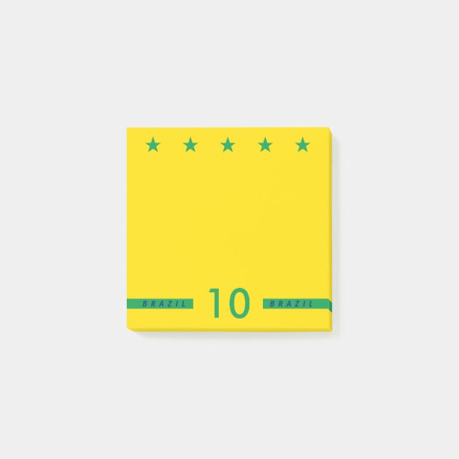 Post-it® Couleur du drapeau brésilien personnalisée Coupe d (Devant)