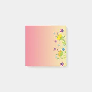Post-it® Couleur du soleil Fleur Dégradé floral