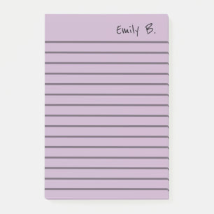 Post-it® Couleur faite sur commande personnalisée 4x6 rayée