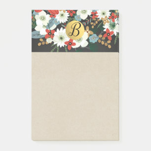 Post-it® Couleur Florale Moderne Sombre Vintage Audacieuse