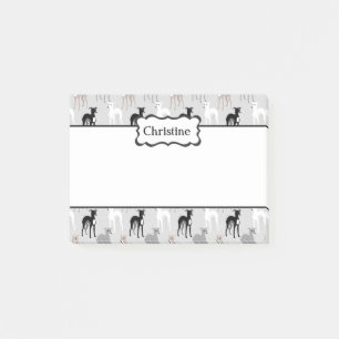 Post-it® Couleur personnalisée du Motif gris italien mignon