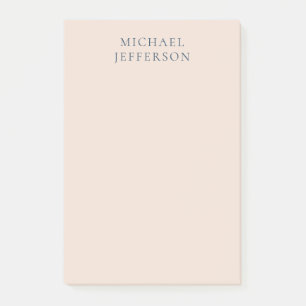Post-it® Couleur Rose Champagne Minimaliste Moderne Simple