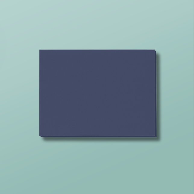 Post-it® Couleur solide bleu marine de minuit (Créateur téléchargé)
