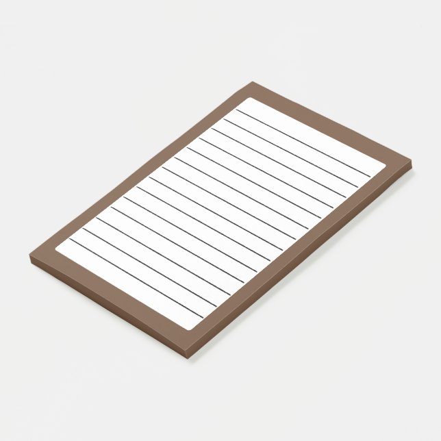 Post-it® Couleur solide Brown café (Incliné)
