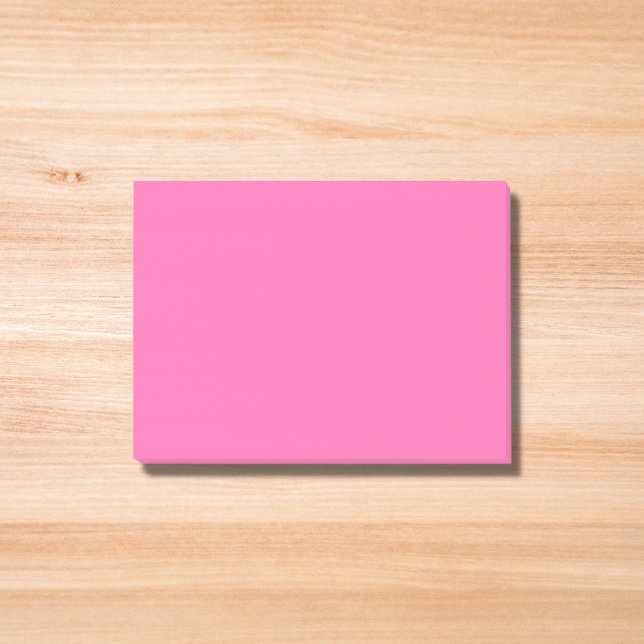 Post-it® Couleur solide rose chaud (Créateur téléchargé)