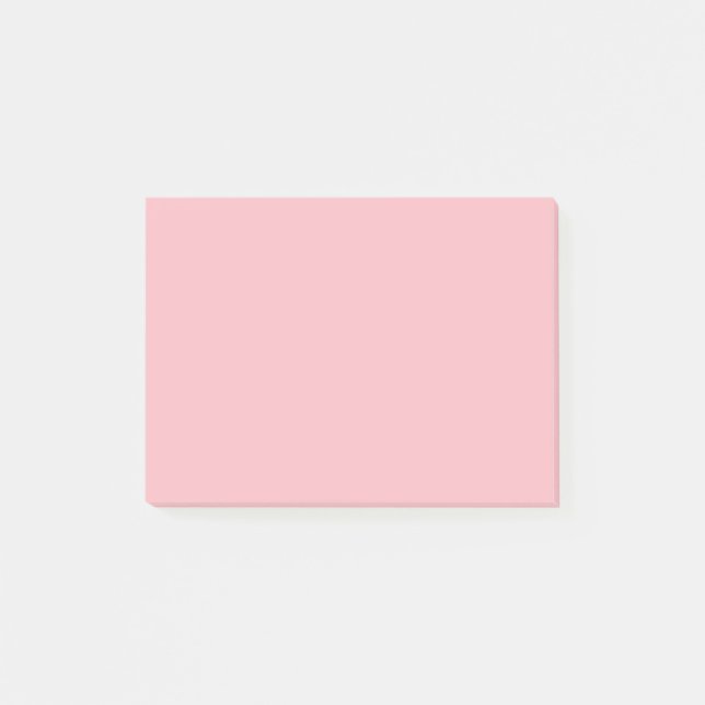 Post-it® Couleur solide rose en fleur (Devant)