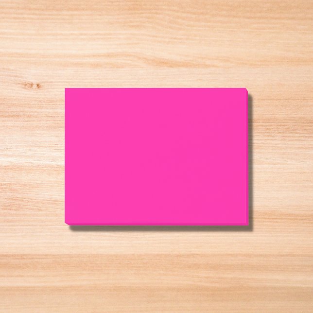 Post-it® Couleur solide rose néon (Créateur téléchargé)