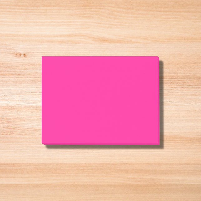 Post-it® Couleur solide rose profonde (Créateur téléchargé)
