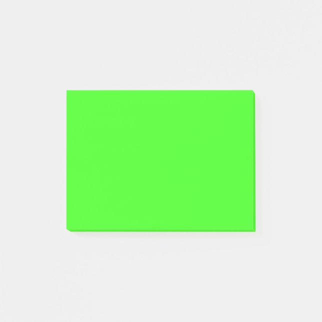 Post-it® Couleur solide verte néon (Devant)