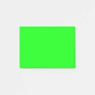 Post-it® Couleur solide verte néon électrique   Notes class