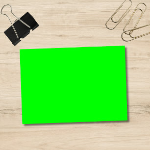Post-it® Couleur solide verte néon électrique Notes class