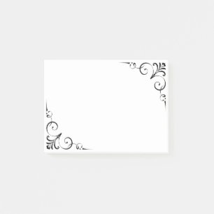Post-it® Couleur vintage florale élégante de coutume de
