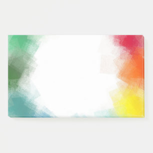Post-it® Couleurs arc-en-ciel - Modèle d'art Abstrait vierg