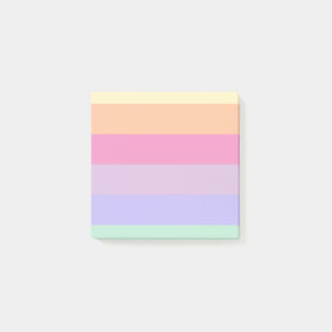 Post-it® Couleurs arc-en-ciel rayées personnalisées Modèle 