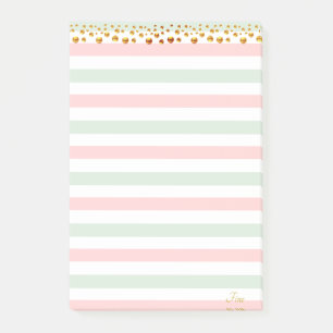 Post-it® Couleurs Golden Confetti & Pastel Personnalisées