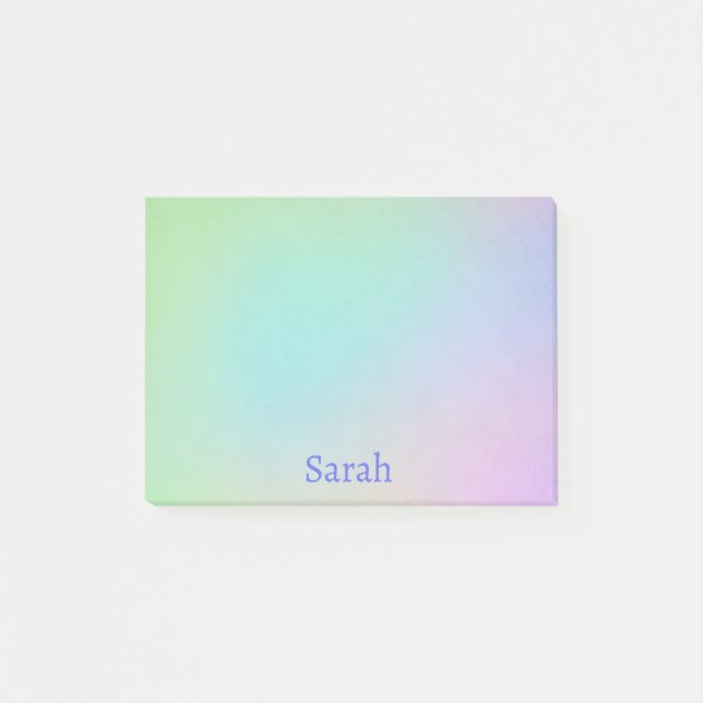 Post-it® Couleurs pastel doux Ajouter Destinataires Nom Cad (Devant)