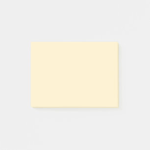 Post-it® Coupe de beurre pâle Couleur uni jaune