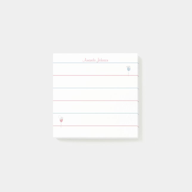 Post-it® Coupe flottante personnalisée (Devant)