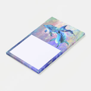 Post-it® Couple Dolphins Stick Notes