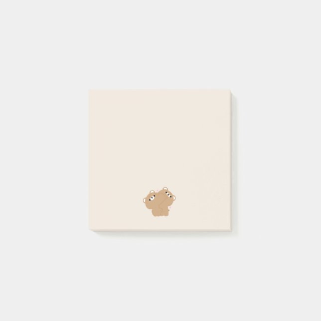 Post-it® Couple d'ours Brown mignon (Devant)