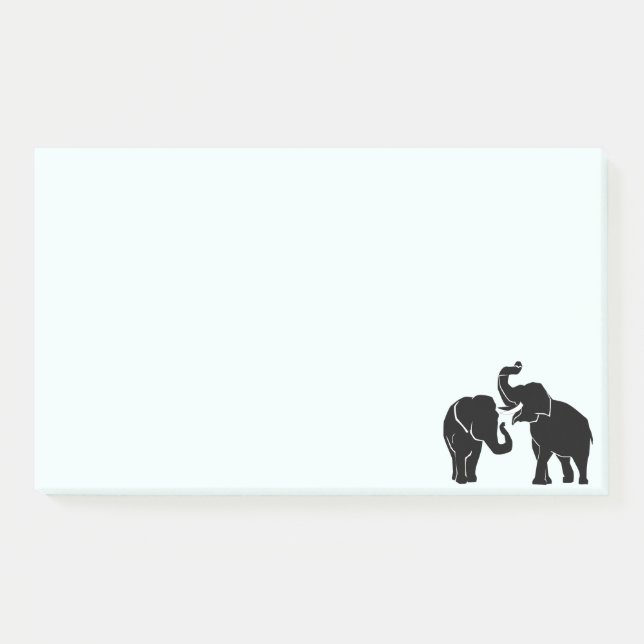 Post-it® Couple Elephant Post it Notes (Devant)