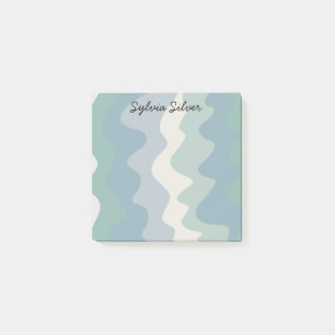 Post-it® Courbes colorées CUSTOM Chic Monogramme Personnali