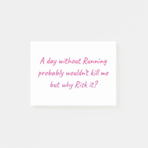 Post-it® Courez avec un sentiment d'humour