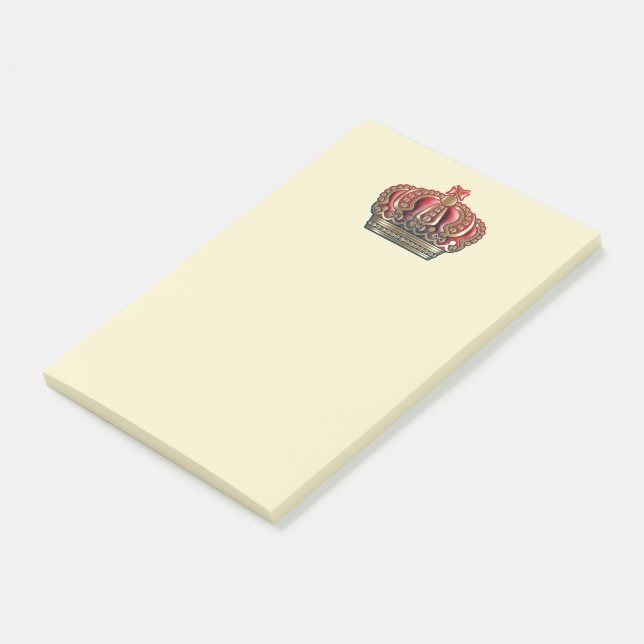 Post-it® Couronne de la Croix Royale - Bleu Or (Incliné)