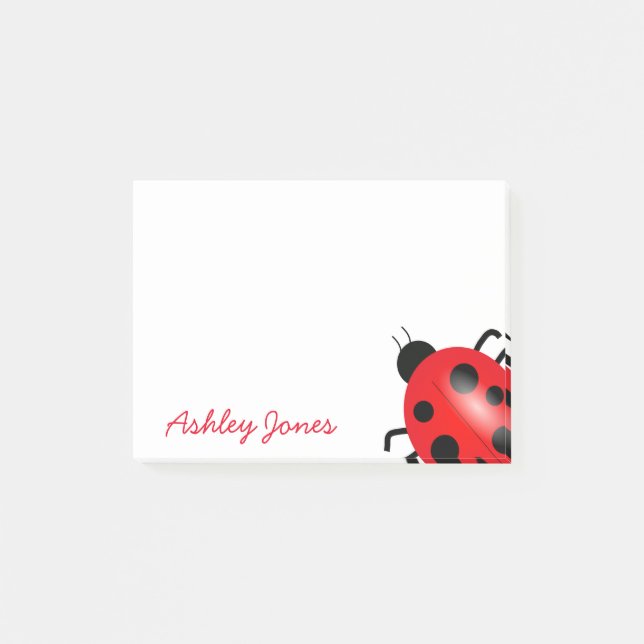 Post-it® Courrier--Note-Coccinelle (Devant)