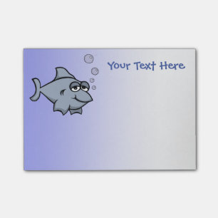 Post-it® Courrier--note du requin 4x3 de bande dessinée