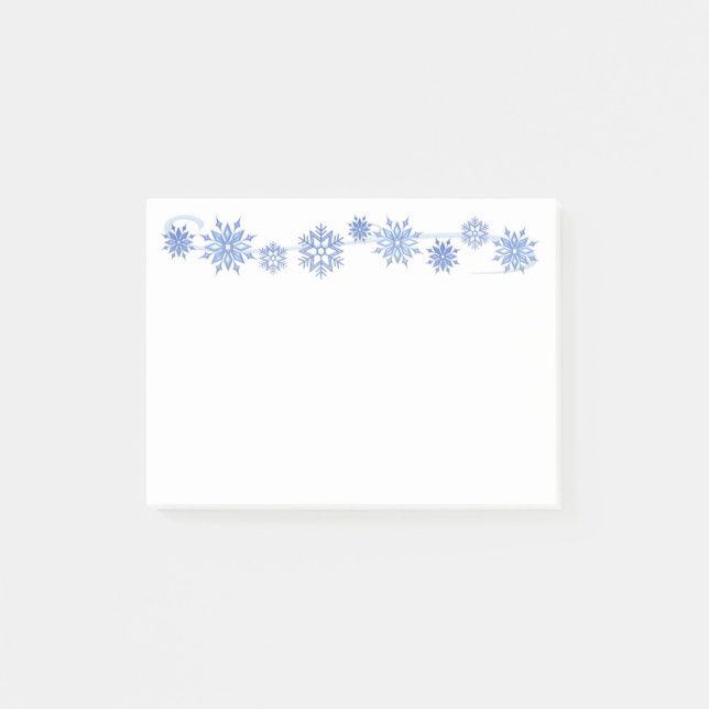 Post-it® Courrier--Notes de flocons de neige d'hiver (Devant)