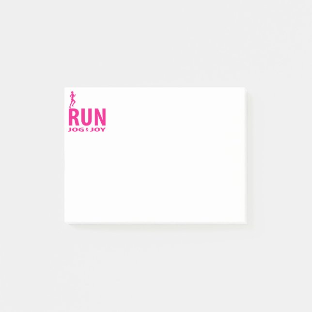 Post-it® Course, jogging et joie (Devant)