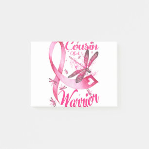 Post-it® Cousin D'Un Guerrier Dragonfly Cancer Du Sein