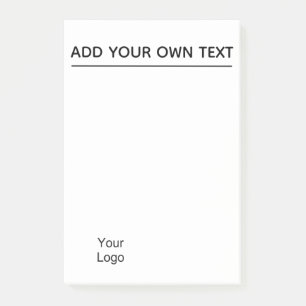 Post-it® Coutume. Ajoutez le logo