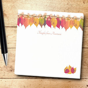 Post-it® Coutume Automne Saison Feuille Bordure Lumières Lu
