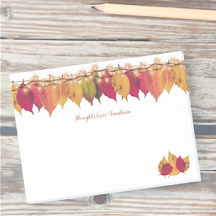 Post-it® Coutume Automne Saison Feuille Bordure Lumières Lu