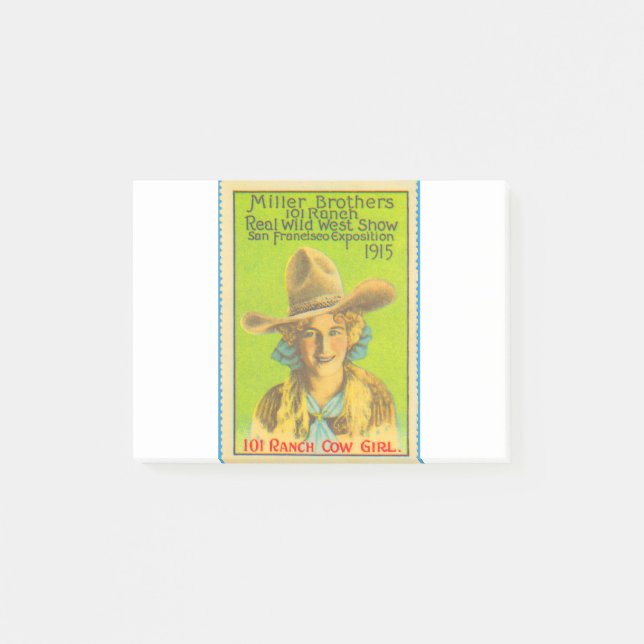 Post-it® cow-girl (Devant)