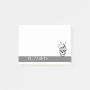 Post-it® Crâne de sucre mexicain mignon personnalisé Hallow