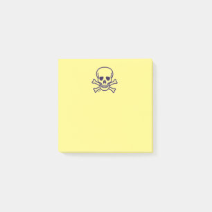 Post-it® Crâne n Bones Plaques de notes jaunes