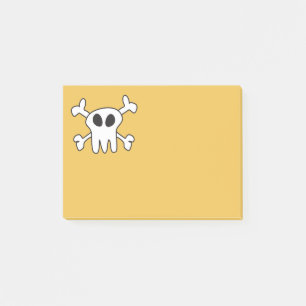 Post-it® Crâne noir et blanc