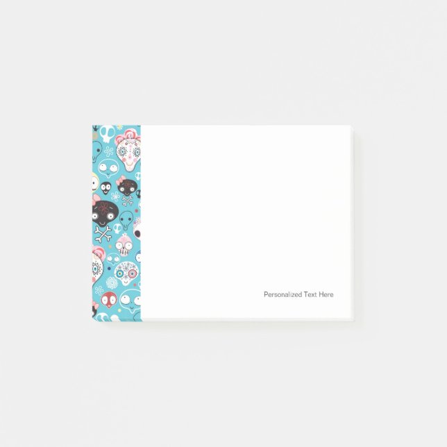 Post-it® Crâne riant de texture (Devant)